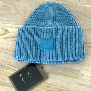 Brand New Acne Studios Light Blue Beanie Hat